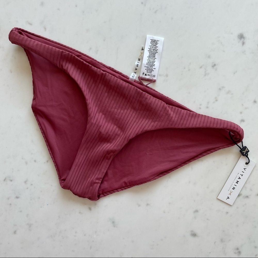 NWT Vitamin A Luciana Bottom in Heather Red Burgundy